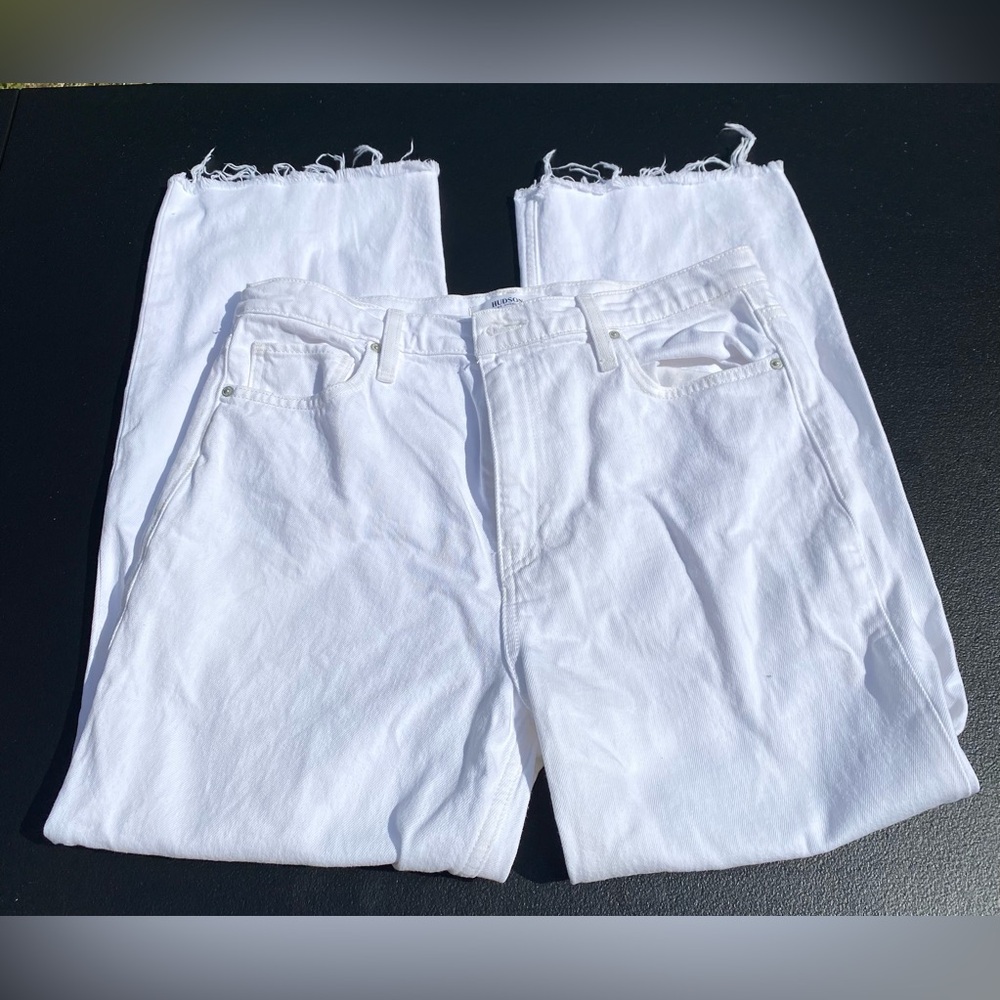 Hudson Jeans Straight White Denim